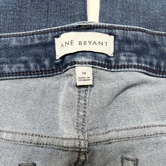 Lane Bryant Womens Plus Signature Fit Mid Rise Straight Leg Flex Jean Size 24 - Picture 3 of 6